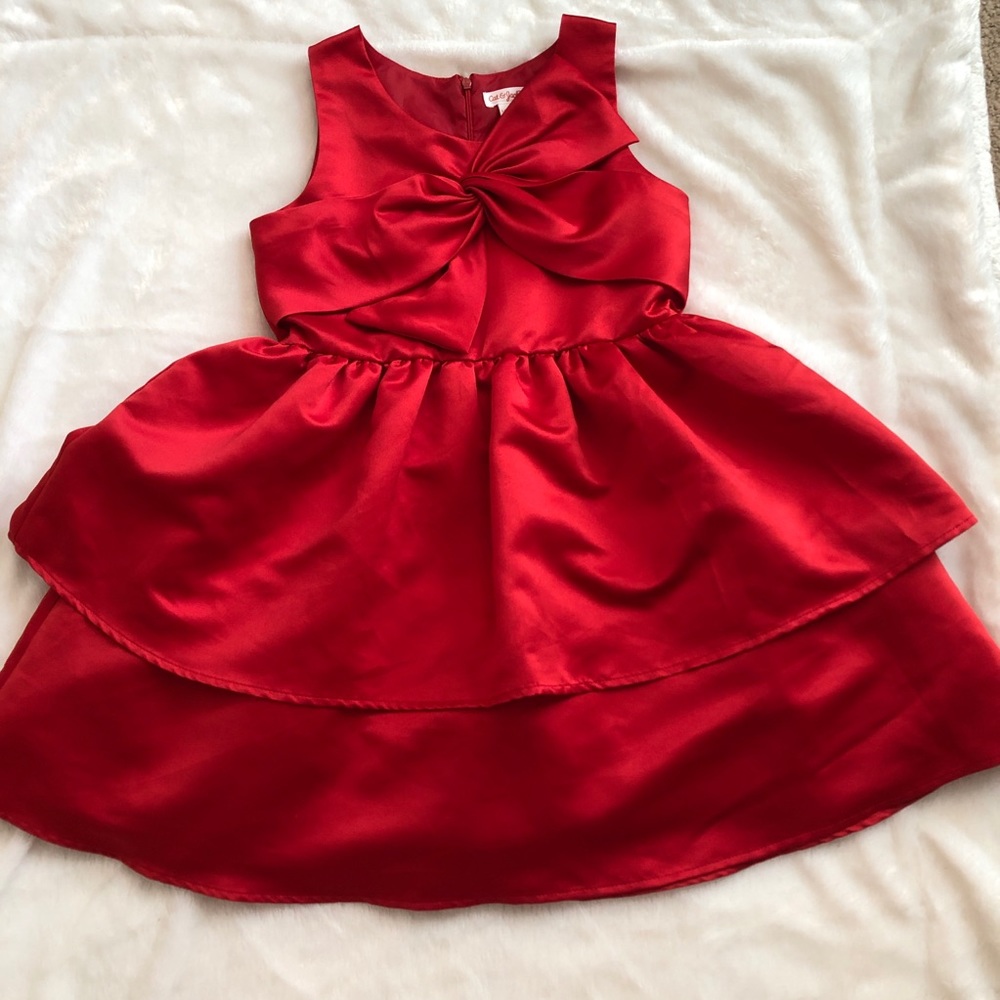 Girls Cat & Jack Red Formal Dress